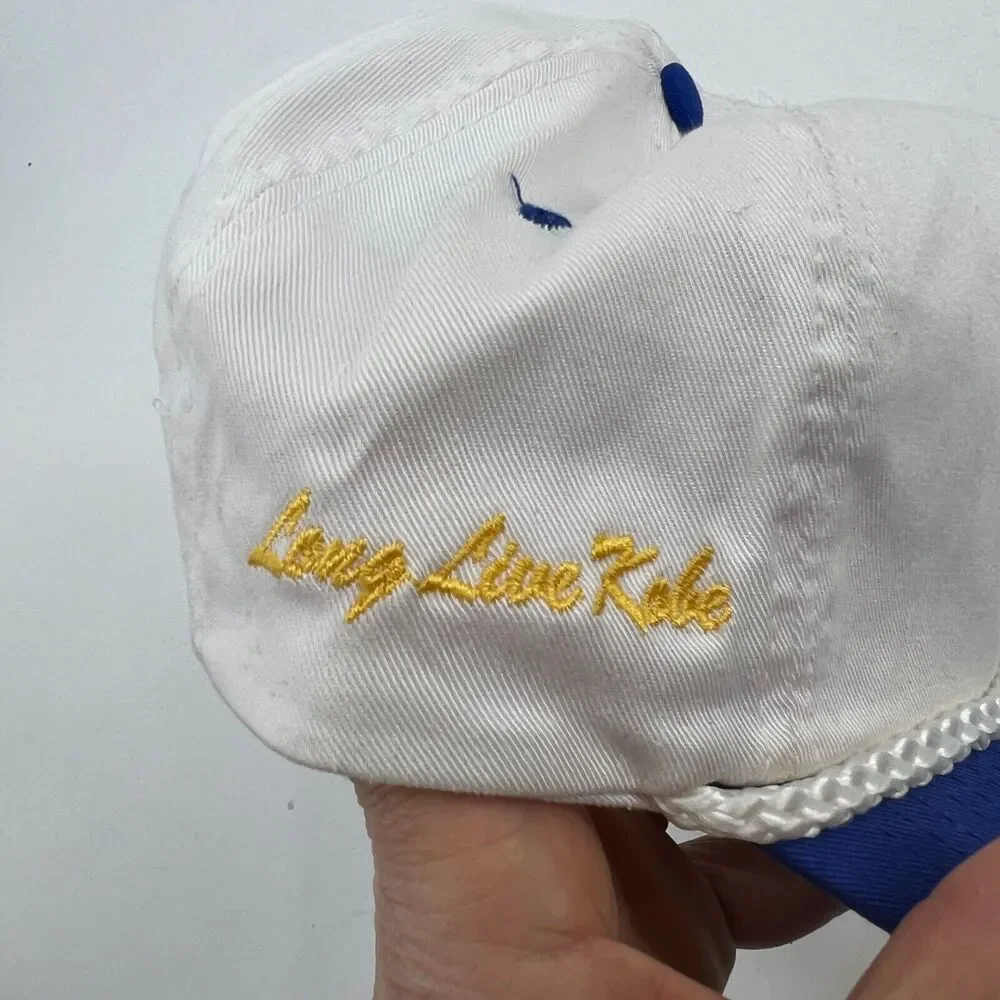 LA Angels Kobe & Nipsey Tribute Hat Mens Snapback White Blue Cotton